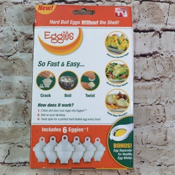 NIB Eggies - 6 Pack Egg Cooker - Picture 5 of 9